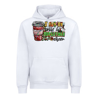 White I Run On Coffee And Christmas Cheer Urban Hoodie - CowhideDigitalArt