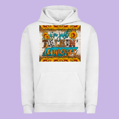 I'm Just Talking Tennessee Tumbler Urban Hoodie Designed By Hra Design Shop
