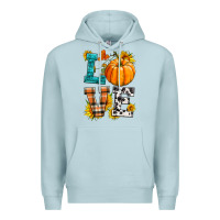 Blue Mist love pumpkin Premium Hoodie - HRA Design Shop