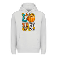 Dove Grey love pumpkin Premium Hoodie - HRA Design Shop