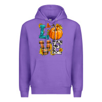 Purple love pumpkin Premium Hoodie - HRA Design Shop