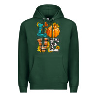 Sports Green love pumpkin Premium Hoodie - HRA Design Shop