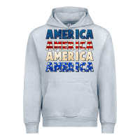 Heather Grey America 4th of July Urban Hoodie - CowGirlArtShop