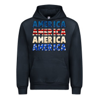Navy America 4th of July Urban Hoodie - CowGirlArtShop