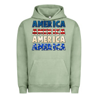 Pigment Oil Green America 4th of July Urban Hoodie - CowGirlArtShop