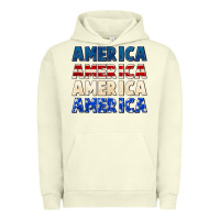 Pigment Pistachio America 4th of July Urban Hoodie - CowGirlArtShop