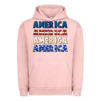 Pigment Salmon America 4th of July Urban Hoodie - CowGirlArtShop