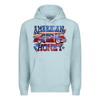 Blue Mist American honey 4th of july Premium Hoodie - CowGirlArtShop