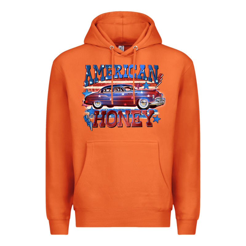 American Honey 4th Of July Premium Hoodie by CowGirlArtShop | Teevron