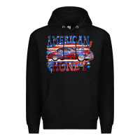 Black American honey 4th of july Premium Hoodie - CowGirlArtShop