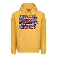 Mustard American honey 4th of july Premium Hoodie - CowGirlArtShop