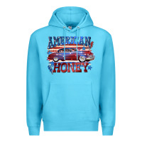 Ocean Blue American honey 4th of july Premium Hoodie - CowGirlArtShop