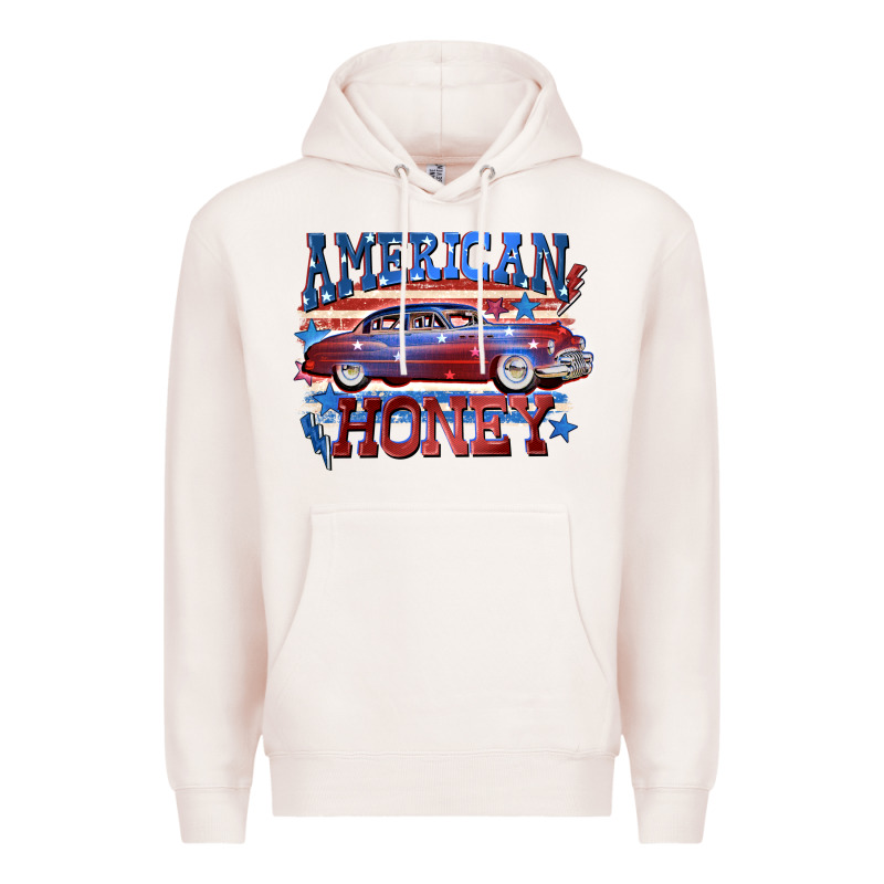 American Honey 4th Of July Premium Hoodie by CowGirlArtShop | Teevron