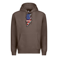 Coffee American lightning bold 4th of july Premium Hoodie - CowGirlArtShop