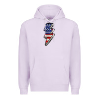 Lilac American lightning bold 4th of july Premium Hoodie - CowGirlArtShop