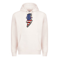 Pale Pink American lightning bold 4th of july Premium Hoodie - CowGirlArtShop