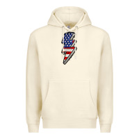 Sandshell American lightning bold 4th of july Premium Hoodie - CowGirlArtShop