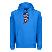 True Royal American lightning bold 4th of july Premium Hoodie - CowGirlArtShop