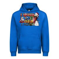 Cobalt I Believe In Santa And Coffee Urban Hoodie - CowhideDigitalArt