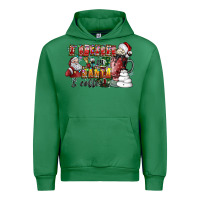 Emerald I Believe In Santa And Coffee Urban Hoodie - CowhideDigitalArt