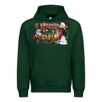 Forest Green I Believe In Santa And Coffee Urban Hoodie - CowhideDigitalArt