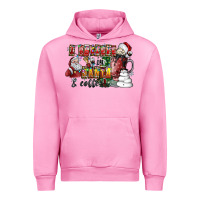 Fuchsia Pink I Believe In Santa And Coffee Urban Hoodie - CowhideDigitalArt