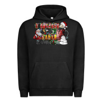 Pigment Black I Believe In Santa And Coffee Urban Hoodie - CowhideDigitalArt