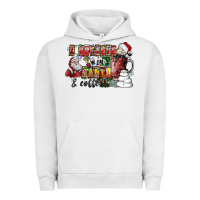 Pigment Lunar Rock I Believe In Santa And Coffee Urban Hoodie - CowhideDigitalArt