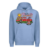 Colony Blue hello summer Premium Hoodie - SublimationCraftShop
