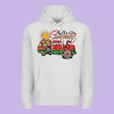 Hello Summer Premium Hoodie Designed By Sublimationcraftshop
