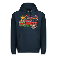 Navy hello summer Premium Hoodie - SublimationCraftShop