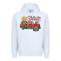 White hello summer Premium Hoodie - SublimationCraftShop