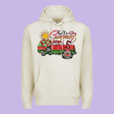 Hello Summer Premium Hoodie Designed By Sublimationcraftshop