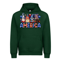 Forest Green America gnomes 4th of July Urban Hoodie - CowGirlArtShop