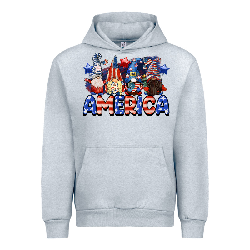 America Gnomes 4th Of July Urban Hoodie by CowGirlArtShop | Teevron