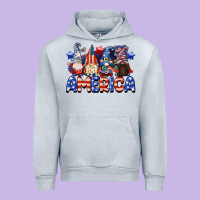 America Gnomes 4th Of July Urban Hoodie Designed By Cowgirlartshop