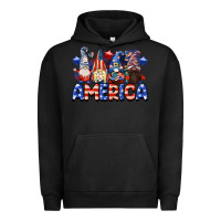 Pigment Black America gnomes 4th of July Urban Hoodie - CowGirlArtShop