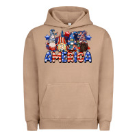 Pigment Burro America gnomes 4th of July Urban Hoodie - CowGirlArtShop