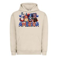 Pigment French Oak America gnomes 4th of July Urban Hoodie - CowGirlArtShop