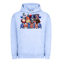 Pigment Grape Ice America gnomes 4th of July Urban Hoodie - CowGirlArtShop