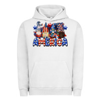 Pigment Lunar Rock America gnomes 4th of July Urban Hoodie - CowGirlArtShop