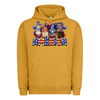 Pigment Peanut Butter America gnomes 4th of July Urban Hoodie - CowGirlArtShop