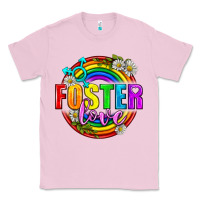 Bubblegum Pink Foster Love Pride Lgbtq Classic Tee - BundleAndBundleShop