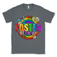 Charcoal Heather Foster Love Pride Lgbtq Classic Tee - BundleAndBundleShop