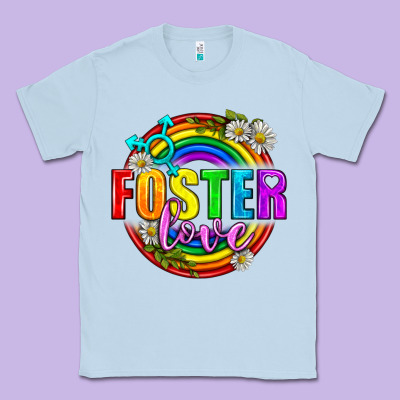 Foster Love Pride Lgbtq Classic Tee Designed By Bundleandbundleshop