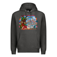 Charcoal Heather hello summer Premium Hoodie - SublimationCraftShop