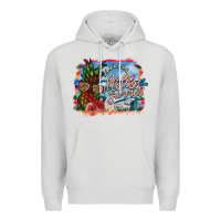 Dove Grey hello summer Premium Hoodie - SublimationCraftShop
