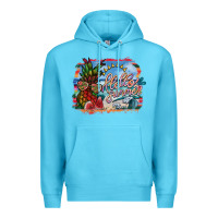 Ocean Blue hello summer Premium Hoodie - SublimationCraftShop