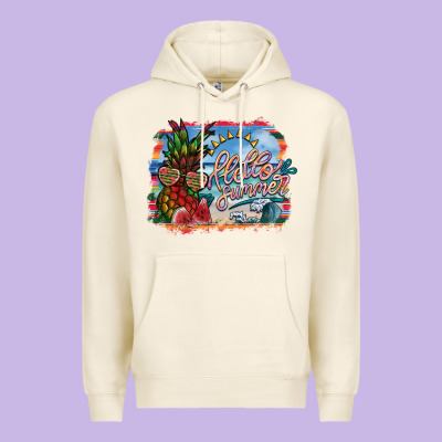 Hello Summer Premium Hoodie Designed By Sublimationcraftshop