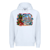 White hello summer Premium Hoodie - SublimationCraftShop